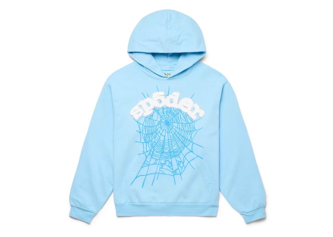 Sky Blue Sp5der Hoodie